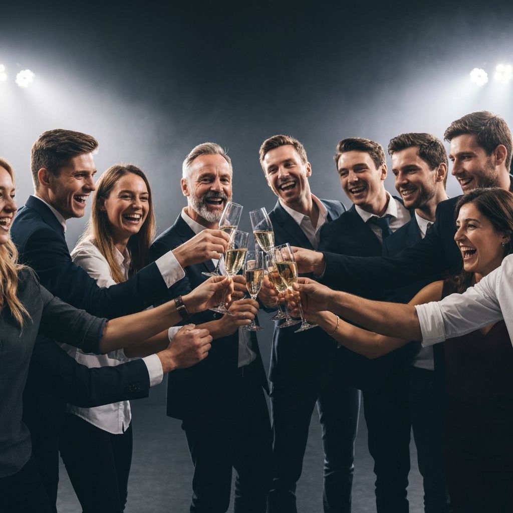 Célébration de succès